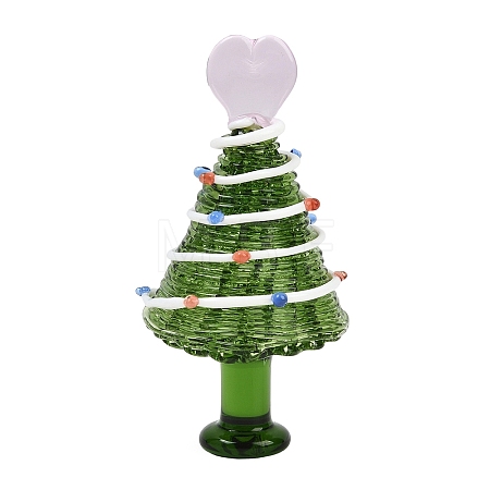 Handmade Lampwork Christmas Tree Ornaments LAMP-C026-06A-1
