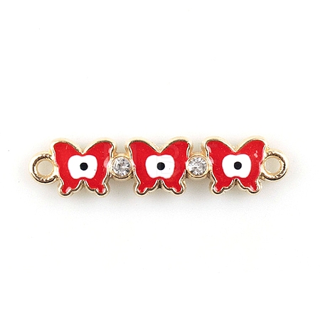 Alloy Enamel Connector Charms X1-FIND-TAC0016-25B-1