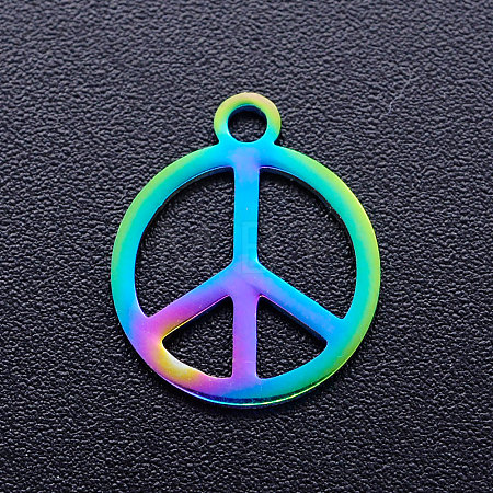 Ion Plating(IP) 304 Stainless Steel Charms STAS-Q201-JN183-1