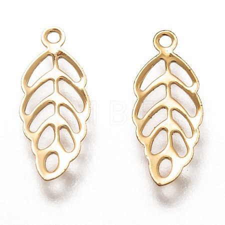 304 Stainless Steel Filigree Charms STAS-H130-14G-1