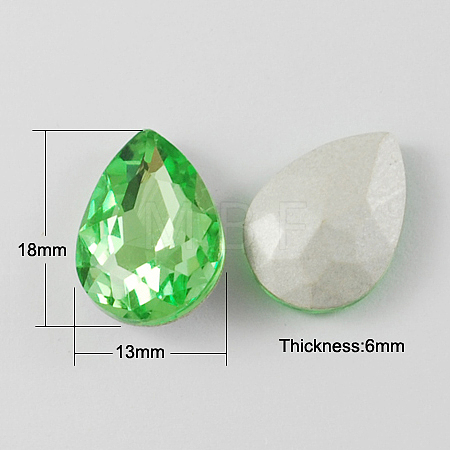 Glass Pointed Back Rhinestone RGLA-Q002-4-1