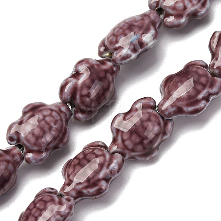 Handmade Porcelain Beads Strands LAMP-G140-02K-1