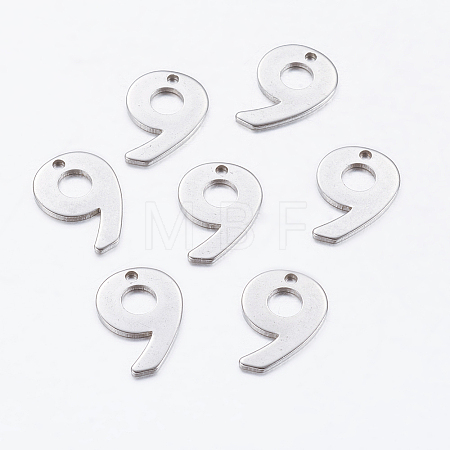Tarnish Resistant 201 Stainless Steel Pendants STAS-F128-01P-9-1