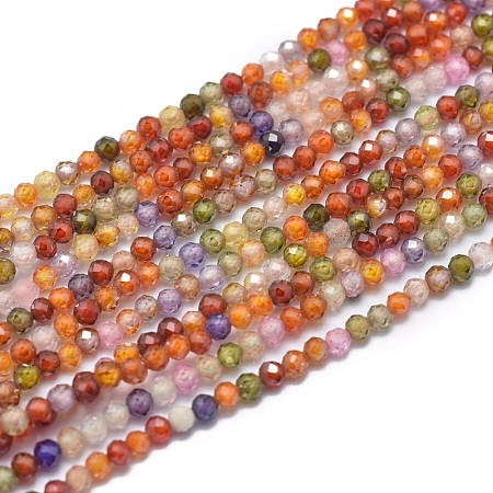 Cubic Zirconia Beads Strands G-G792-47-A-1