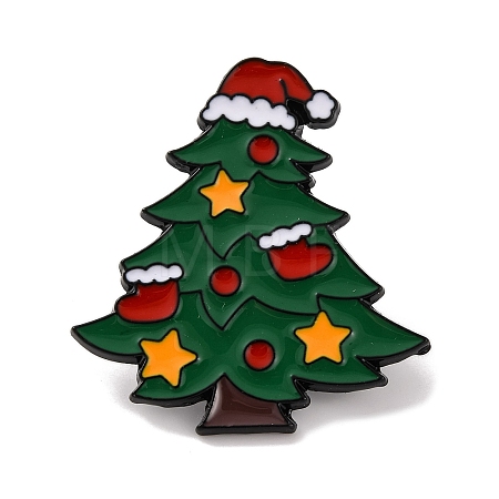 Christmas Tree Enamel Pins JEWB-M043-03D-1