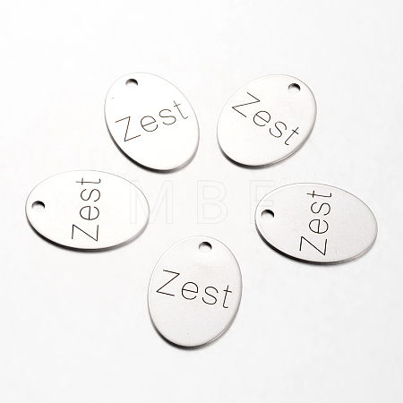 Non-Tarnish Spray Painted 201 Stainless Steel Pendants LS-STAS-I048-L16-1
