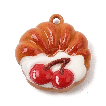 Spray Painted Alloy Pendants AL-CBAD39A-01D-1
