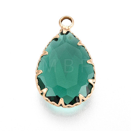 Transparent Glass Pendants KK-N283-02D-G-1