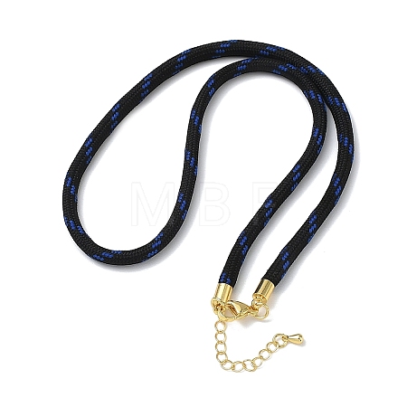 Ployester Core-Wrapped Round Cord Necklace Making KK-CBACFA2-03G-19-1
