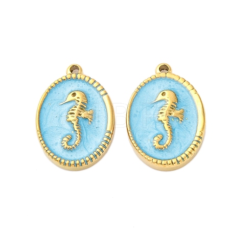 304 Stainless Steel Pendants STAS-V004-11G-02-1