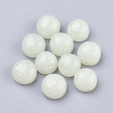 Synthetic Luminous Stone Cabochons X-G-P393-R63-4MM-1