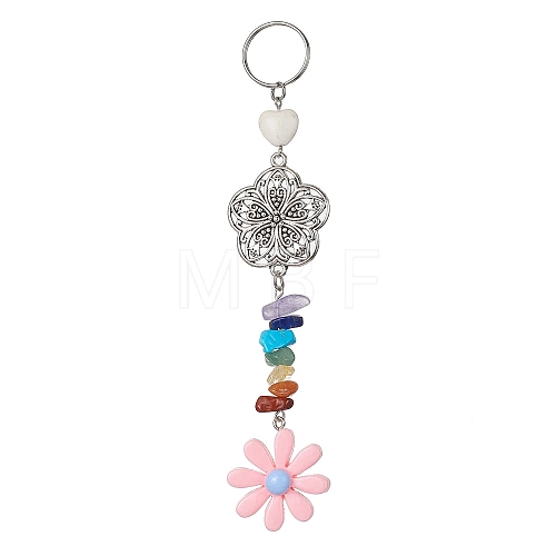 Flower Resin Keychains KEYC-JKC00556-01-1