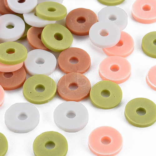 4 Colors Handmade Polymer Clay Beads CLAY-N011-032-09-1