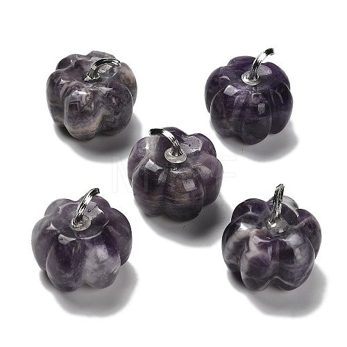 Natural Amethyst Bell Pepper Figurines G-Q190-02P-04-1