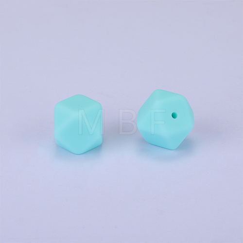 Hexagonal Silicone Beads SI-JX0020A-82-1
