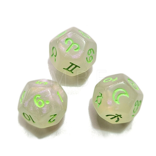 Acrylic Polyhedral Dice PW-WG8E553-12-1