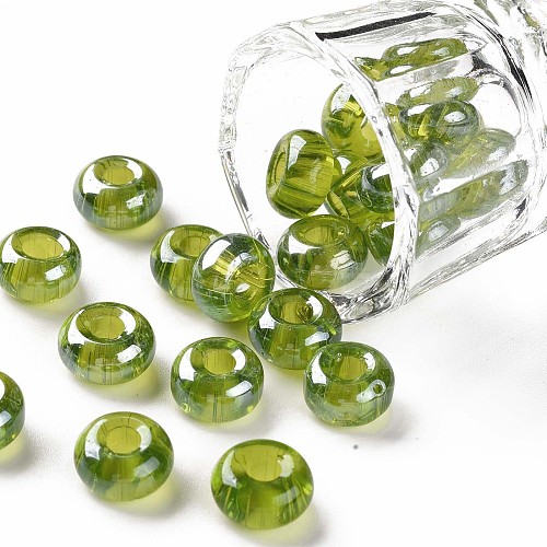 Transparent Colours Luster Glass Round Beads X-SEED-S045-002A-D02-1