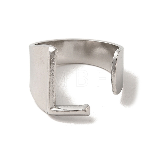 Non-Tarnish 201 Stainless Steel Finger Rings RJEW-H223-04P-L-1