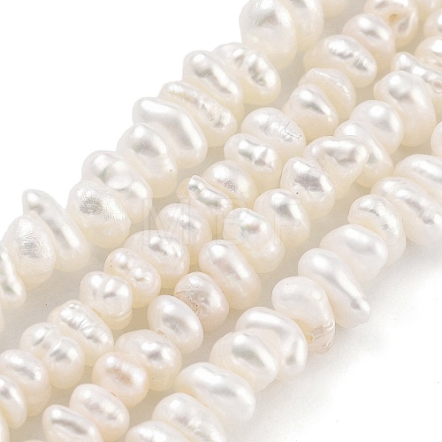 Natural Keshi Pearl Cultured Freshwater Pearl Beads Strands PEAR-C003-31C-1