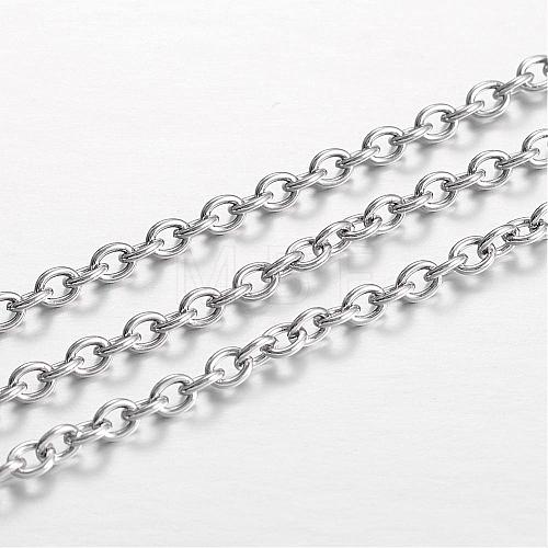 304 Stainless Steel Cable Chains CHS-P001-05P-0.6MM-1