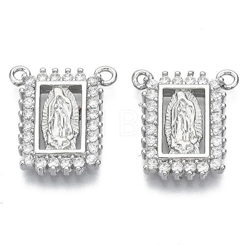 Brass Micro Pave Cubic Zirconia Pendants ZIRC-S061-196P-NF-1