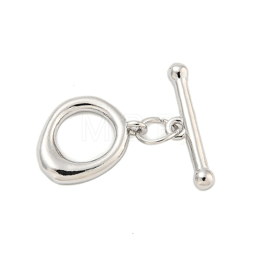 Brass Toggle Clasps KK-A223-09P-1