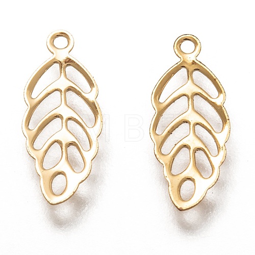 304 Stainless Steel Filigree Charms STAS-H130-14G-1