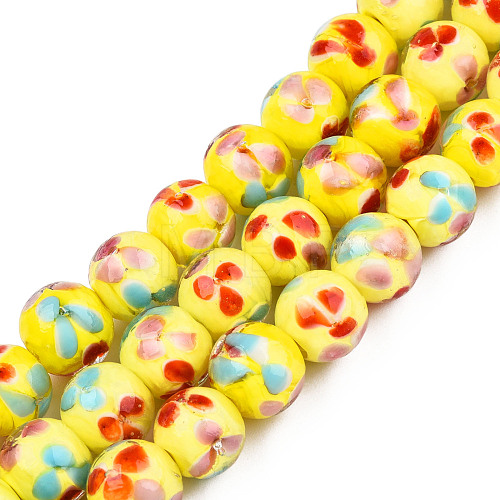 Handmade Lampwork Beads Strands LAMP-T007-03I-1