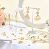 16Pcs 4 Styles Brass Stud Earring Findings KK-BBC0027-78-4
