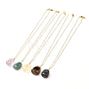 Natural Gemstone Pendants Necklaces for Teen Girl Women NJEW-JN03729-1