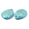 Synthetic Turquoise Pendants G-T122-73H-4