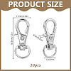 10Pcs Alloy Swivel Lobster Claw Clasps FIND-HY0005-47P-2