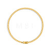 Birthstone 304 Stainless Steel Pave Cubic Zirconia Link Bracelets FS-WG4804B-12-1