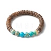 Wood Beads Stretch Bracelet Sets for Girl Women BJEW-JB06766-10