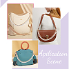 2Pcs 2 Style Plastic Imitation Pearl Beaded Double Strand Bag Handles DIY-CA0005-94-5