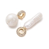Natural Baroque Keshi Pearl Pendants PALLOY-JF05219-2