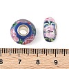 Lampwork & Brass Core European Beads LAMP-P019-01P-27-3