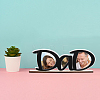 Word Dad Acrylic & Wood Picture Frames AJEW-FH0003-27-5