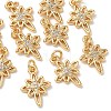 SHEGRACE Brass Clear Cubic Zirconia Charms XGRQ4G263-697G-1