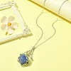 304 Stainless Steel Macrame Pouch Empty Stone Holder for Pendant Necklaces Making NJEW-JN04384-02-5
