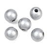 Spray Painted Wood European Beads WOOD-G029-08A-1