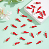 50Pcs Alloy Enamel Pendants ENAM-ME0001-02-5