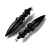 Natural Obsidian Big Pendants G-H338-03P-08-2