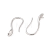 925 Sterling Silver Hoop Earrings Findings STER-B004-14P-2