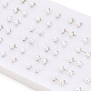 Brass & Natural Pearl Stud Earrings PEAR-N020-WX12-5