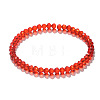 4mm Prism Faceted Rondelle Glass Beaded Stretch Bracelets for Women EH2213-2-1