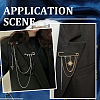 30Pcs 3 Colors Iron Safety Pin Brooch IFIN-SC0002-11-5