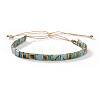 Bohemian Glass Seed Bead Slider Bracelets for Women VC8065-2-1