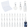 120Pcs 3 Style Tibetan Style Alloy Glue-on Flat Pad Pendant Bails TIBEP-SC0001-94-1