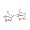 Printed Brass Pendants KK-CBA42CA-08G-06-1